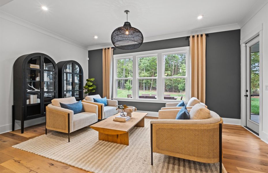 Furnished interior view inside a new home in Olmsted, Huntersville (Image 16). Furnished interior view inside a new home in Olmsted, Huntersville (Image 16).