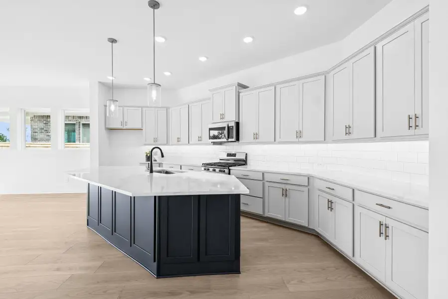 Furnished interior view inside a new home in The Grand Prairie 50’, Hockley (Image 7).