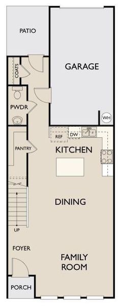 2D floor plan layout of this home in Park Vue, Atlanta, GA (Image 3).