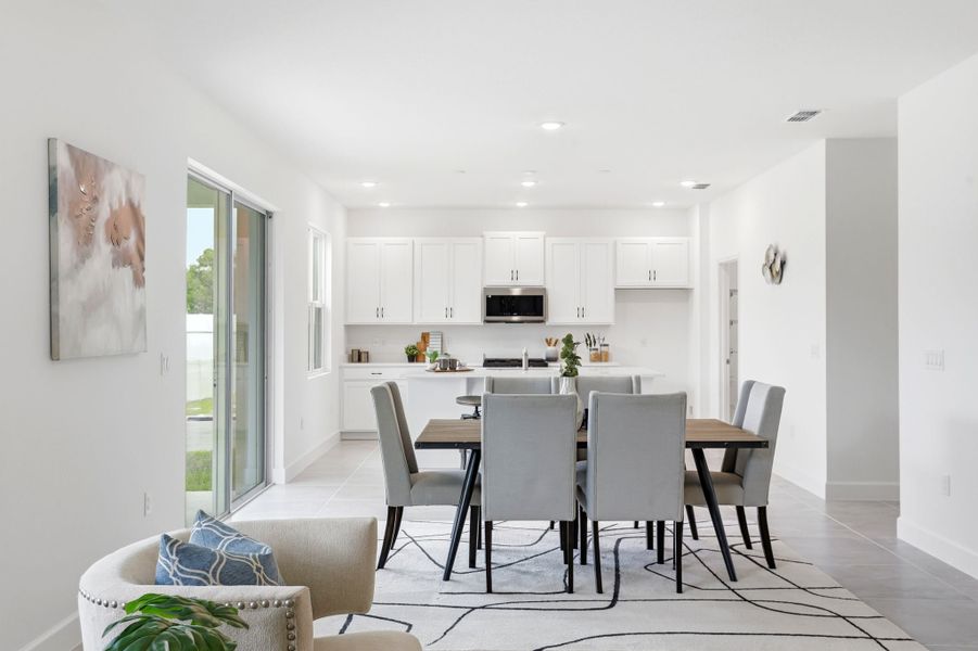 Furnished interior view inside a new home in Oakview, Apopka (Image 4). Furnished interior view inside a new home in Oakview, Apopka (Image 4).
