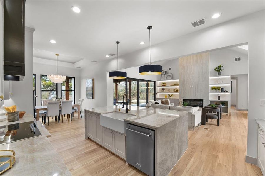 Furnished interior view inside a new home in , Malakoff (Image 6).