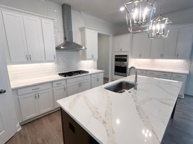 Furnished interior view inside a new home in Palisades Single Family, Cumming (Image 8). Furnished interior view inside a new home in Palisades Single Family, Cumming (Image 8).