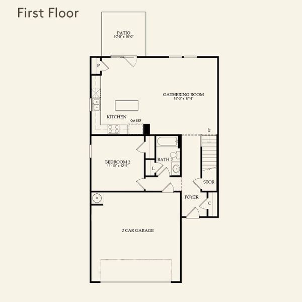 2D floor plan layout for the Raven by Centex in Baxley Park, Jonesboro, GA (Image 5). 2D floor plan layout for the Raven by Centex in Baxley Park, Jonesboro, GA (Image 5).