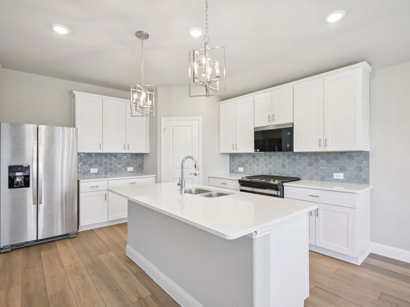 Furnished interior view inside a new home in Parks at Foster Crossing - Premier Series, Anna (Image 7). Furnished interior view inside a new home in Parks at Foster Crossing - Premier Series, Anna (Image 7).