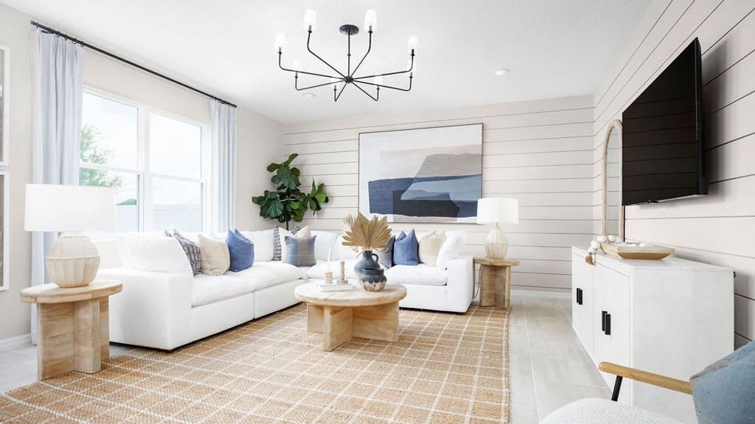 Living Room | Cape | Hodges Reserve | New Homes In Howey-in-the-Hills, FL by Landsea Homes Living Room | Cape | Hodges Reserve | New Homes In Howey-in-the-Hills, FL by Landsea Homes