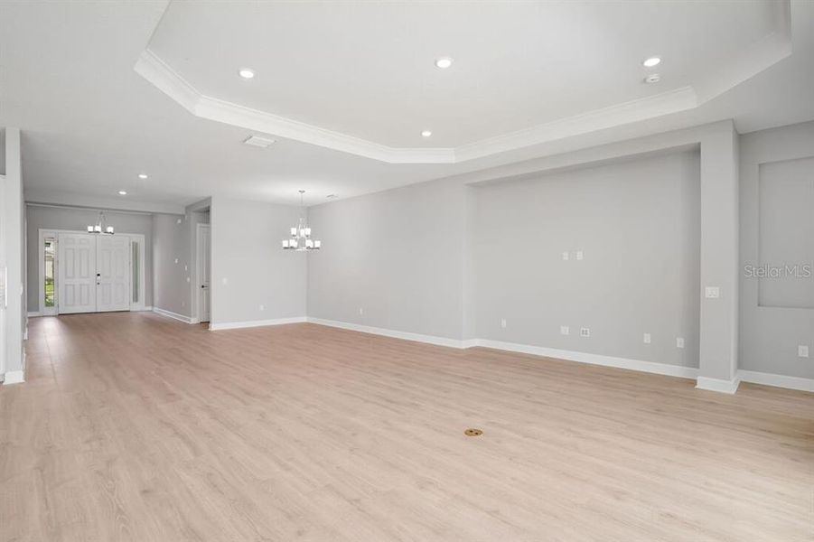 Spacious, unfurnished interior of a new home in Esplanade at Westview, Kissimmee (Image 19). Spacious, unfurnished interior of a new home in Esplanade at Westview, Kissimmee (Image 19).