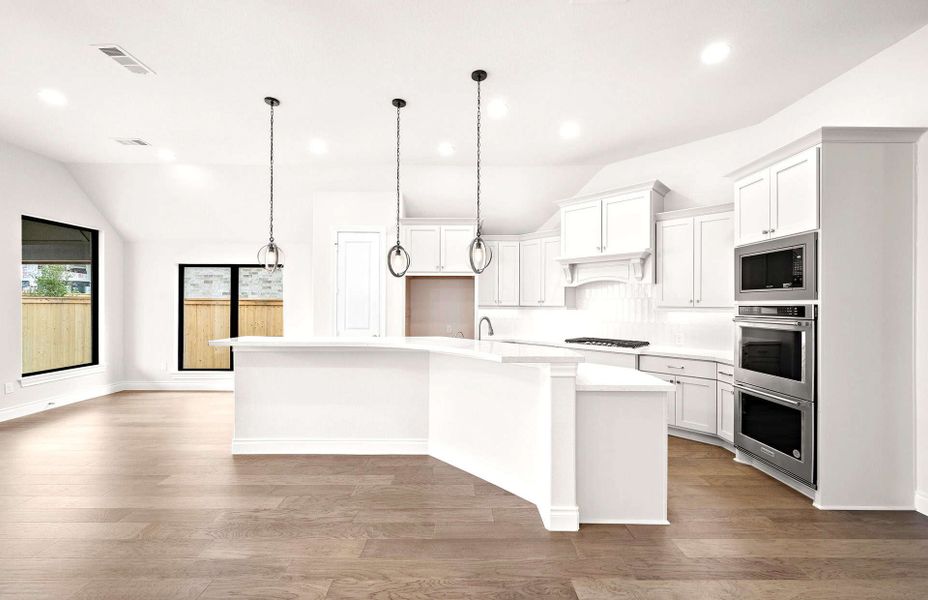 Furnished interior view inside a new home in Bridgeland 50′, Cypress (Image 5).