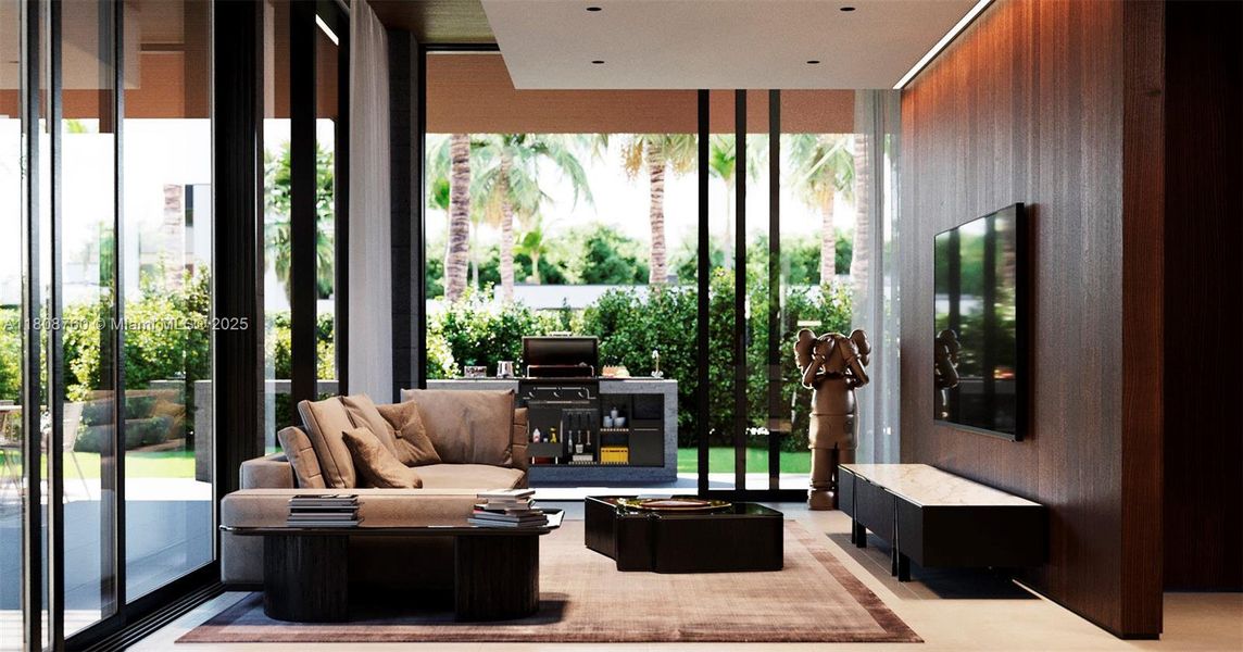 Furnished interior view inside a new home in , Miami (Image 20). Furnished interior view inside a new home in , Miami (Image 20).