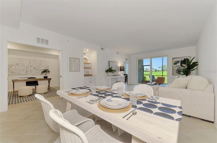 Furnished interior view inside a new home in Wellen Park Golf & Country Club, Venice (Image 34).