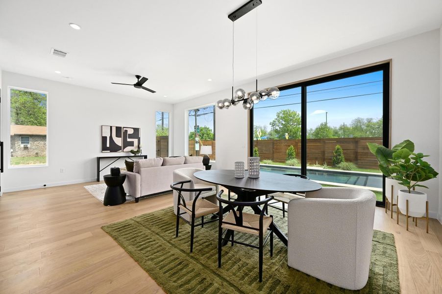 Furnished interior view inside a new home in , Austin (Image 27). Furnished interior view inside a new home in , Austin (Image 27).