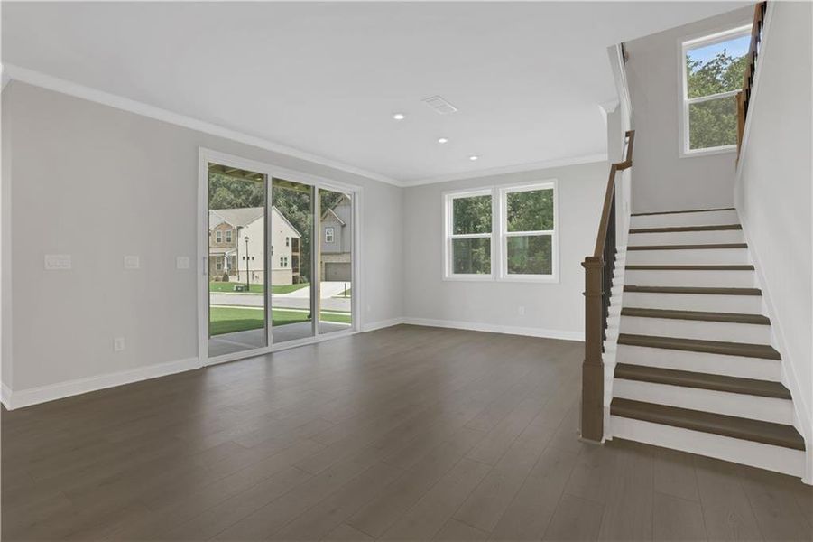 Spacious, unfurnished interior of a new home in The Paddocks at Doc Hughes, Buford (Image 17).