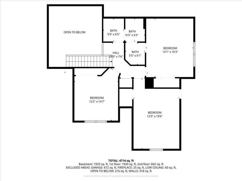 2D floor plan layout of this home in , Gainesville, GA (Image 6).