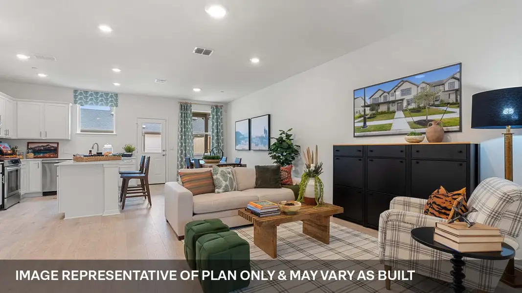 Furnished interior view inside a new home in Avery Centre, Round Rock (Image 4).