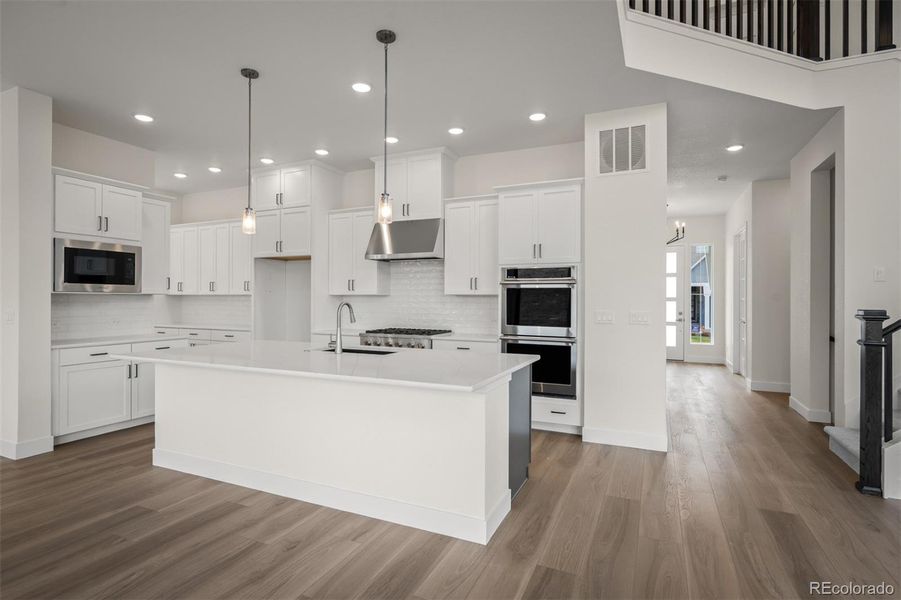 Furnished interior view inside a new home in Cloverleaf – Mountainview Collection, Monument (Image 14).