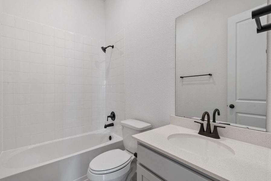 Furnished interior view inside a new home in Westland Ranch, League City (Image 4).