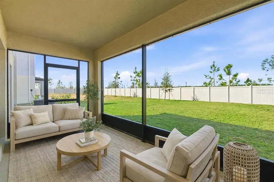 Exterior details and patio area of a home in Two Rivers, Zephyrhills (Image 4).