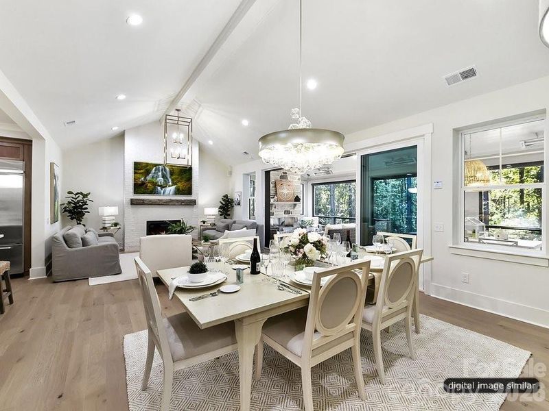 Dining adjoining Outdoor Living