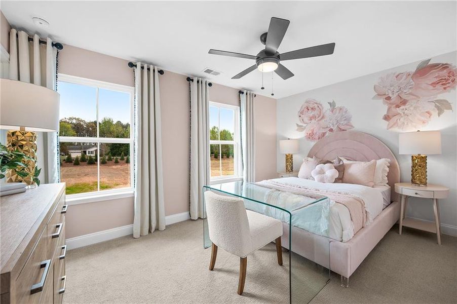 Furnished interior view inside a new home in Berkeley Mill, Cumming (Image 6). Furnished interior view inside a new home in Berkeley Mill, Cumming (Image 6).