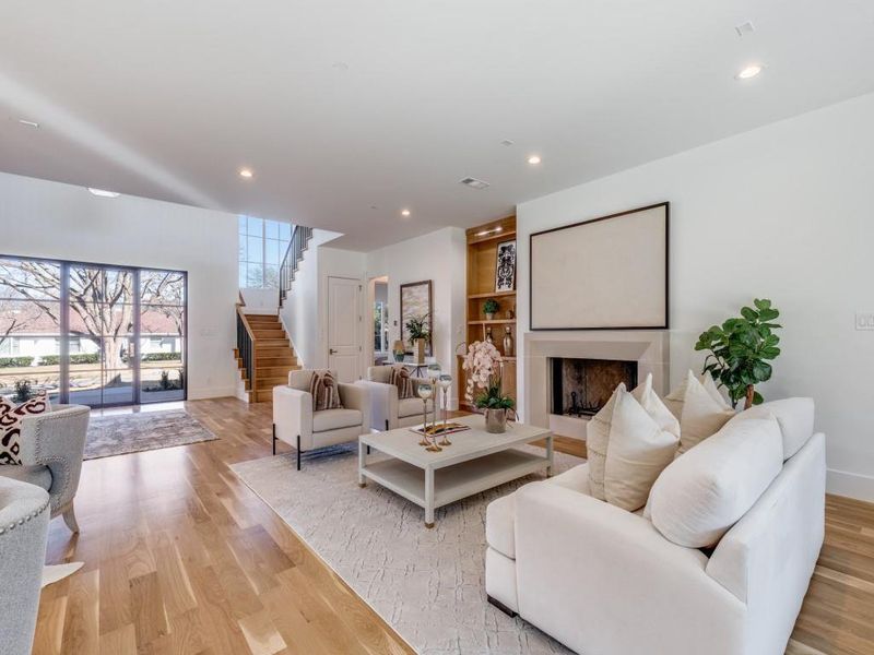 Furnished interior view inside a new home in , Dallas (Image 36).