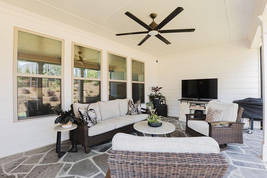 Furnished interior view inside a new home in Soleil Belmont Park, Canton (Image 34).
