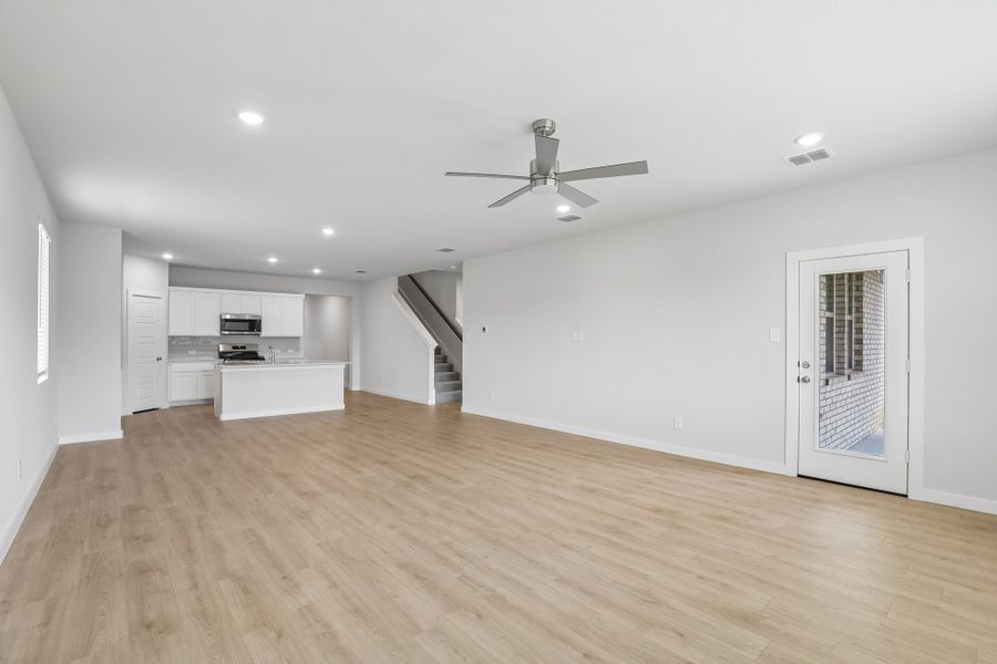 Open Concept in the Holden home plan by Trophy Signature Homes
