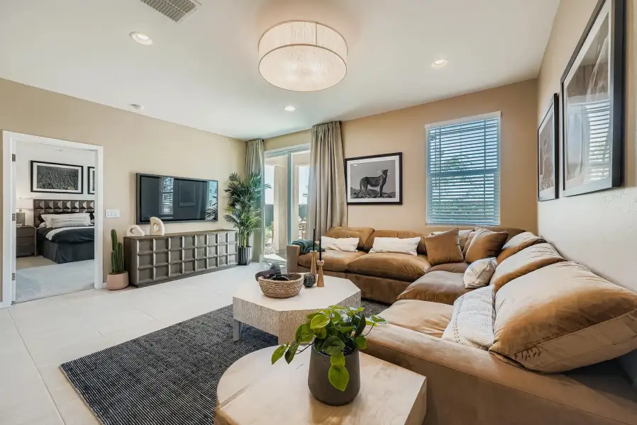 Representative furnished interior of a home built from the Hadley Plan 3470 by Lennar in Teravalis, Buckeye (Image 5).