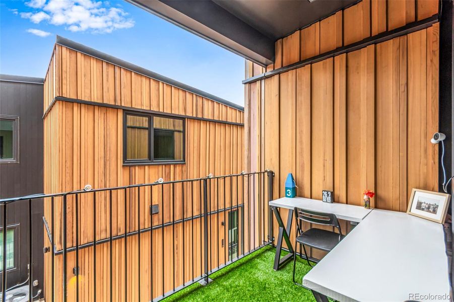 Exterior details and patio area of a home in , Denver (Image 2).