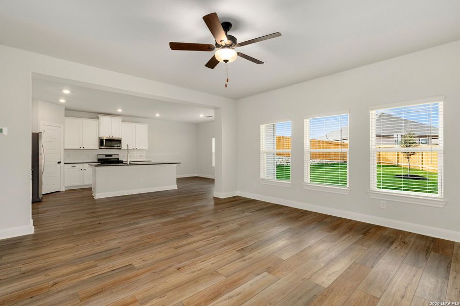 Spacious, unfurnished interior of a new home in Hightop Ridge, Converse (Image 11). Spacious, unfurnished interior of a new home in Hightop Ridge, Converse (Image 11).