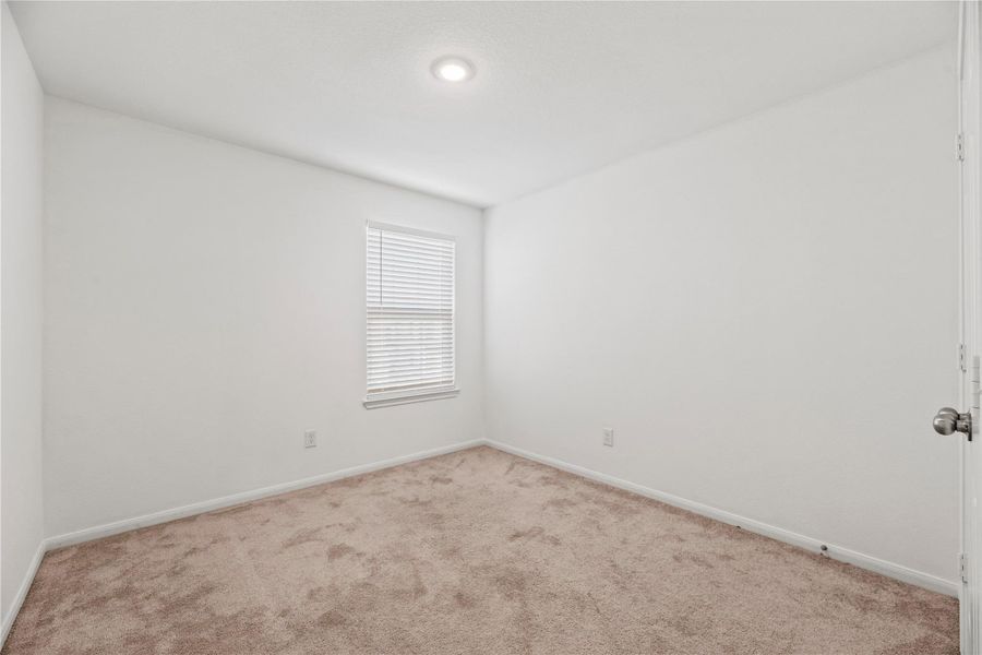 All upstairs secondary bedrooms are spacious with carpeted flooring and ample closet space. All upstairs secondary bedrooms are spacious with carpeted flooring and ample closet space.