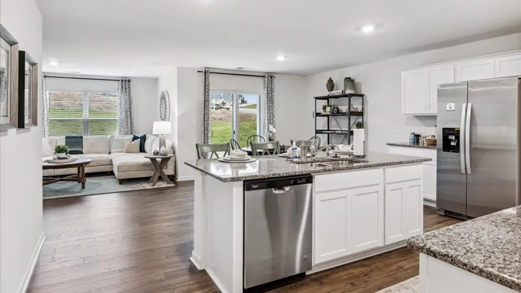 Furnished interior view inside a new home in Isabel Estates, Knoxville (Image 5). Furnished interior view inside a new home in Isabel Estates, Knoxville (Image 5).