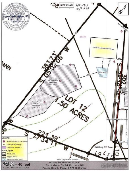 Plot Plan - 98 Shortline Rd Roxboro