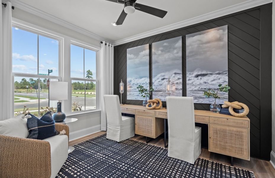 Furnished interior view inside a new home in The Haven at Riverlights, Wilmington (Image 14).