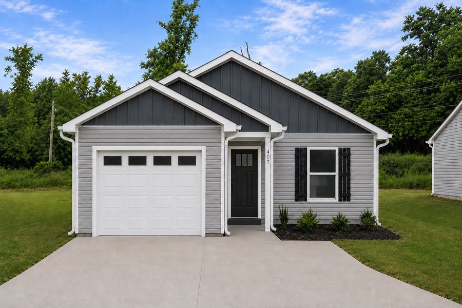 Representative exterior photo of a completed home built from the Kline by Enchanted Homes in Arcadia Village, Spartanburg, SC (Image 16).