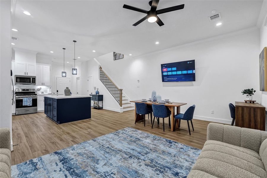 Furnished interior view inside a new home in , Houston (Image 28).