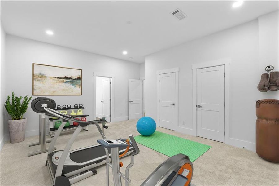 Furnished interior view inside a new home in , Alpharetta (Image 61).