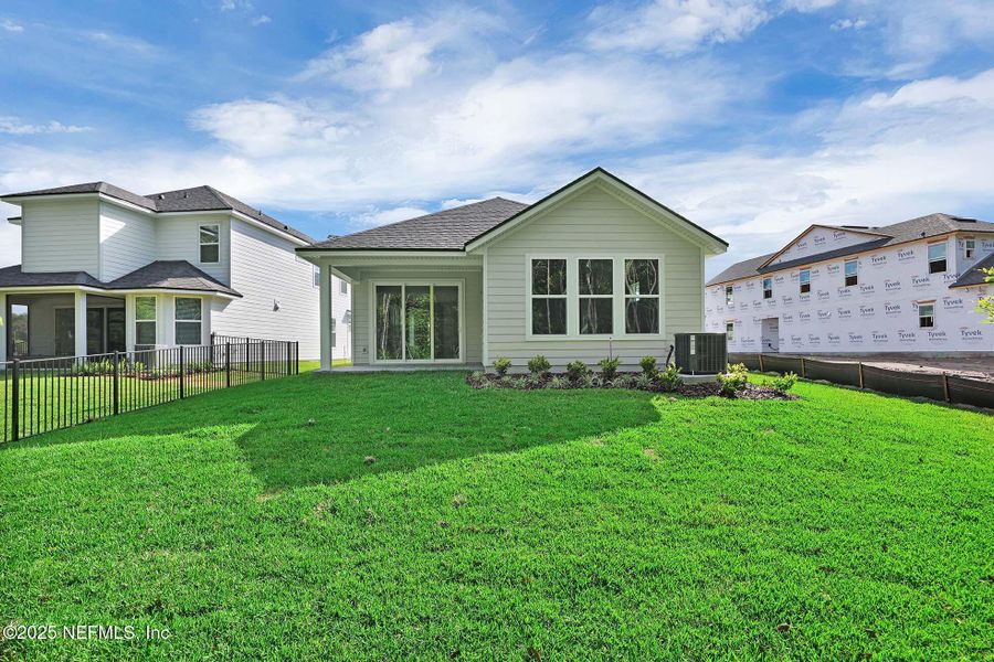 Exterior details and patio area of a home in Reflections at Nocatee, Ponte Vedra (Image 25). Exterior details and patio area of a home in Reflections at Nocatee, Ponte Vedra (Image 25).