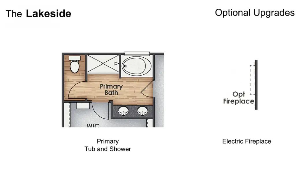 2D floor plan layout for the Lakeside by D.R. Horton in Saunders Village, Northwest, NC (Image 4).