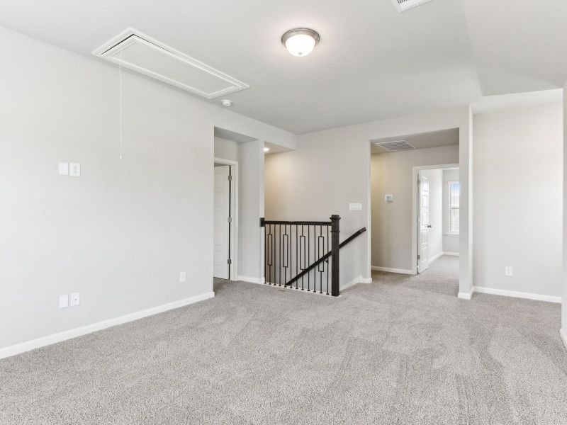 Second floor landing in the Matador floorplan at a Meritage Homes community.