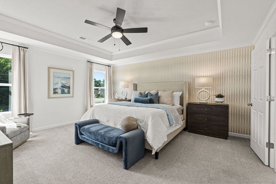 Representative furnished interior of a home built from the The Hickory A by Davidson Homes LLC in Wehunt Meadows, Hoschton (Image 26).