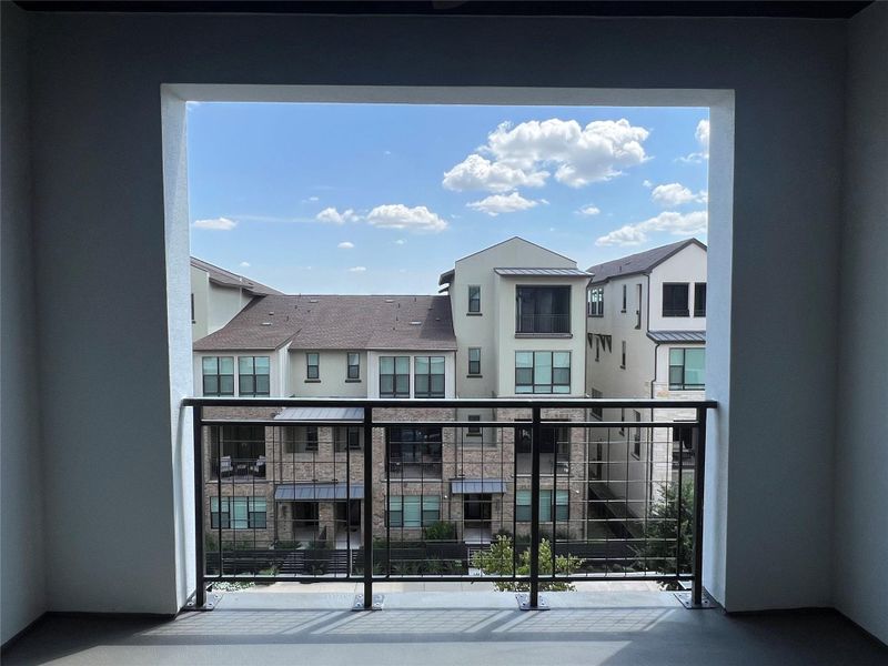 Exterior details and patio area of a home in The Grove, Austin (Image 23).