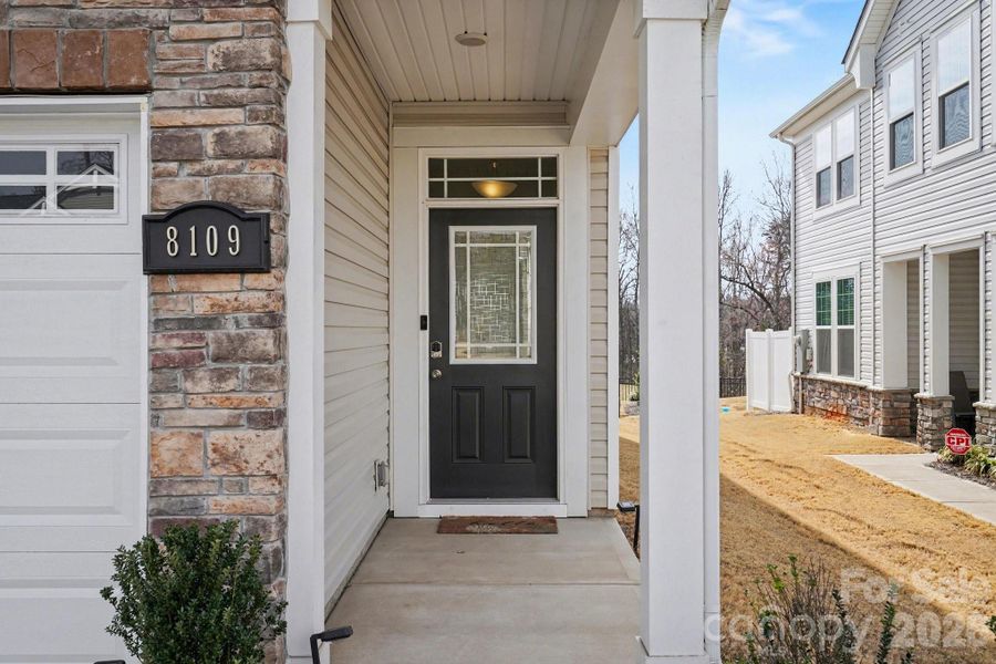 Exterior details and patio area of a home in Northfield Crossing, Charlotte (Image 3).