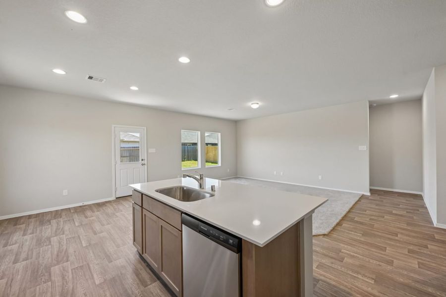Furnished interior view inside a new home in Harrington Trails, New Caney (Image 10).