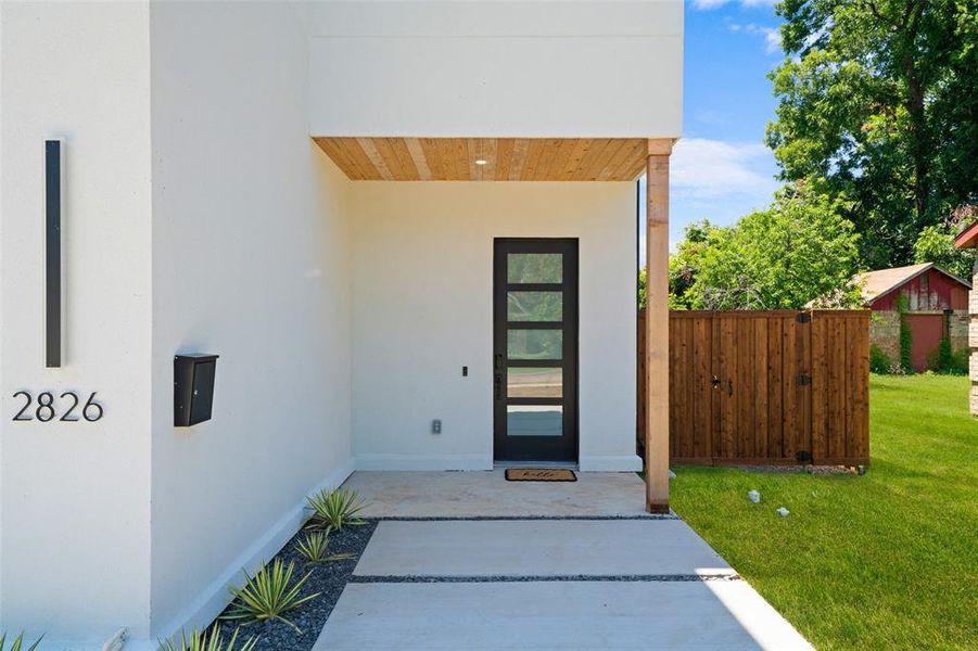 Exterior details and patio area of a home in , Dallas (Image 3). Exterior details and patio area of a home in , Dallas (Image 3).