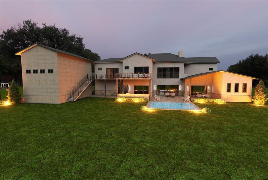 Exterior details and patio area of a home in , Heath (Image 5).