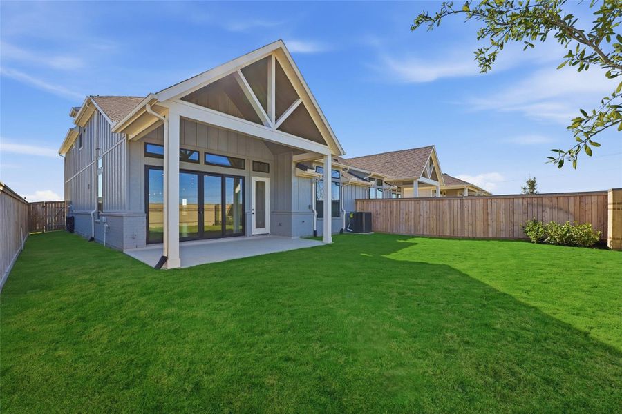 Exterior details and patio area of a home in , Cypress (Image 18).