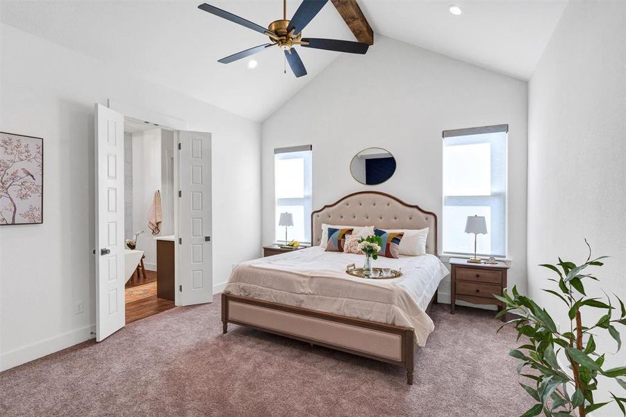 Furnished interior view inside a new home in , Tolar (Image 14).