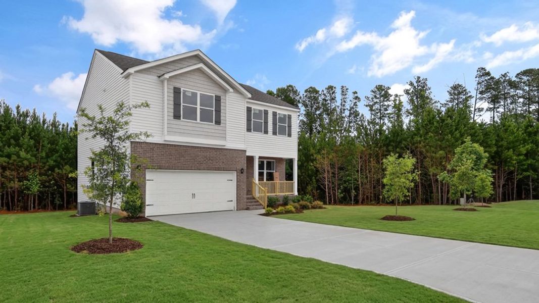 Representative exterior photo of a completed home built from the Penwell by D.R. Horton in Baker Farm, Youngsville, NC (Image 23). Representative exterior photo of a completed home built from the Penwell by D.R. Horton in Baker Farm, Youngsville, NC (Image 23).