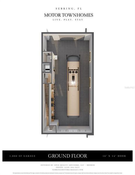 2D floor plan layout of this home in , Sebring, FL (Image 1).