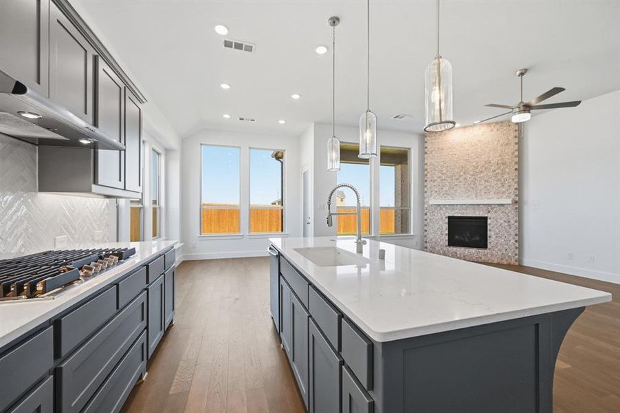 Furnished interior view inside a new home in Wildridge, Oak Point (Image 8).