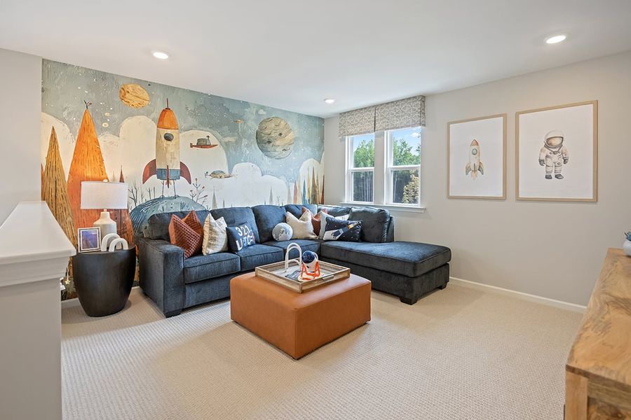 Representative furnished interior of a home built from the 2338 Modeled by KB Home in Cottages at Clovis Point, Kings Mountain (Image 9).